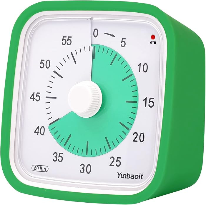 Visual Timer with Protective Case, 60 Minute Silent Countdown Timer for Kids and Adults Clock Tim... | Amazon (US)