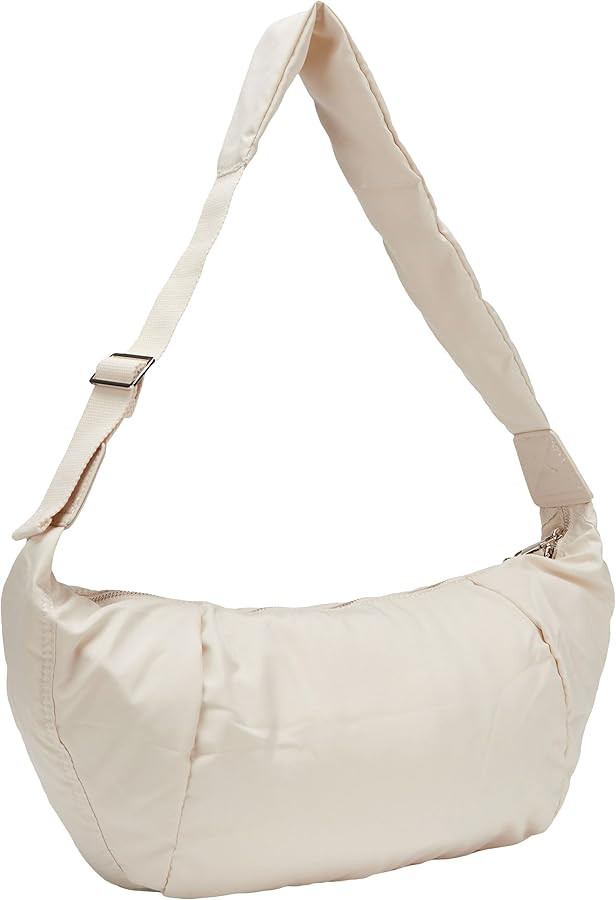 Puffer Crossbody Bags for Women Trendy Large Hobo Crescent Shoulder Bag | Amazon (US)