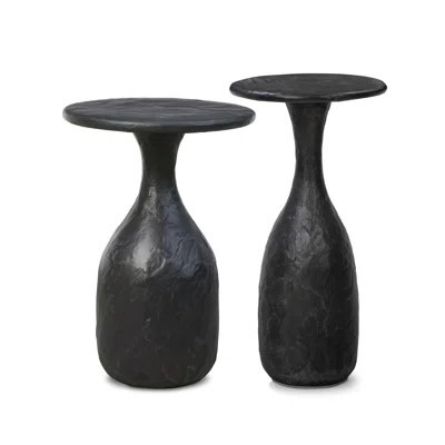 Cora Nesting End Tables-Obsidian Concrete | Perigold