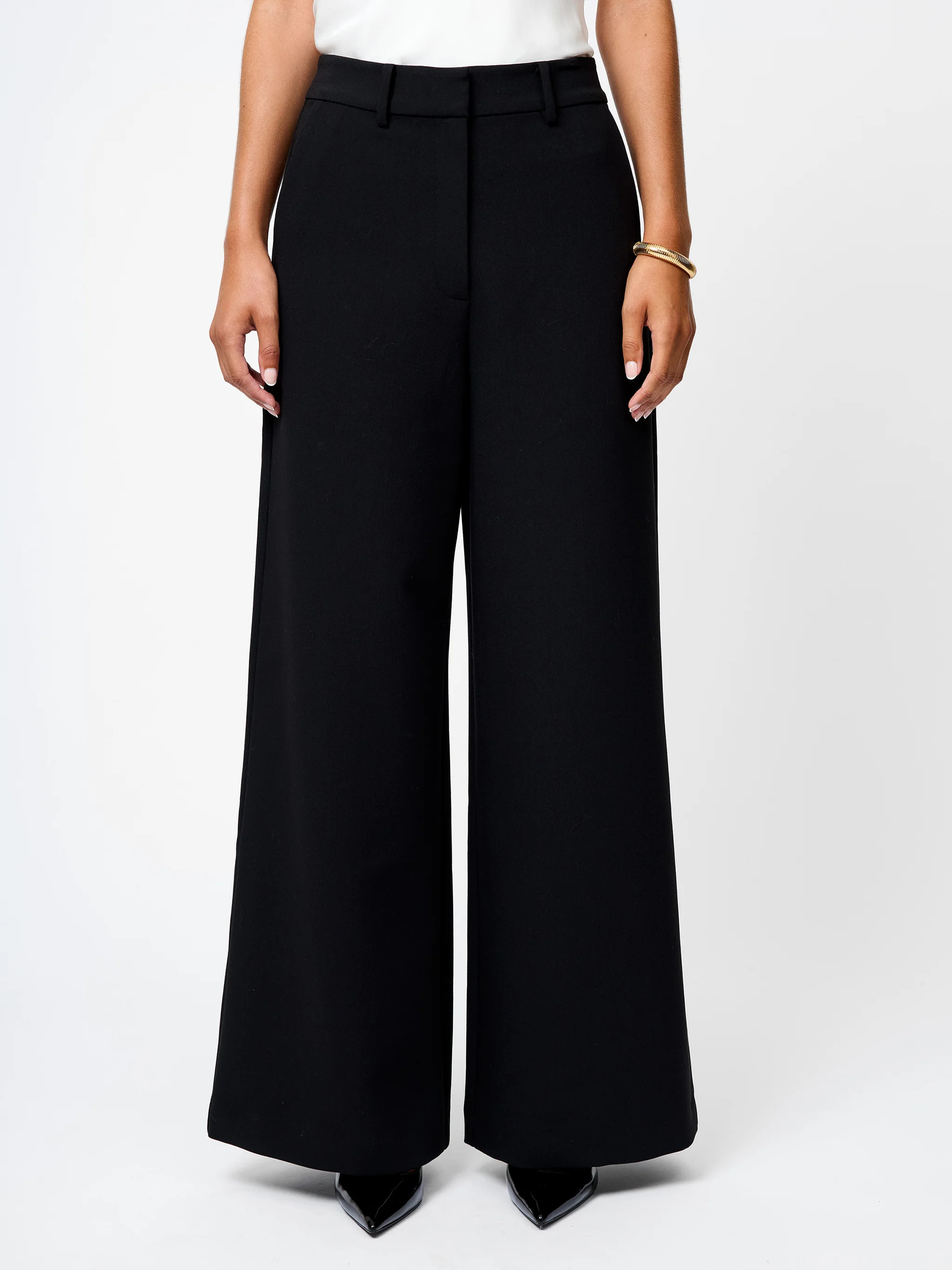Azra Twill Wide Leg Pants | French Connection (US)