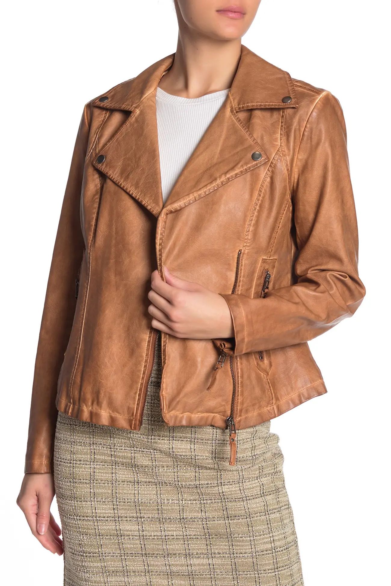 Washed Faux Leather Jacket | Nordstrom Rack
