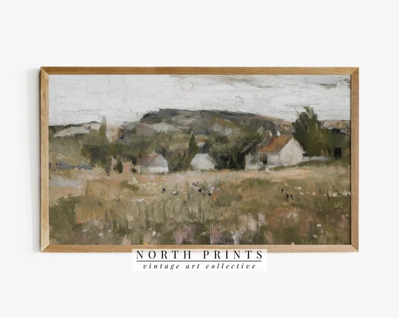Samsung Frame TV Art  Summer Landscape Painting DIGITAL - Etsy | Etsy (US)