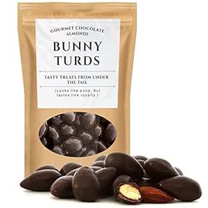 Bunny Turds Gourmet Chocolate Almonds - Cocoa Dusted Premium Easter Basket Stuffers for Adults Di... | Amazon (US)