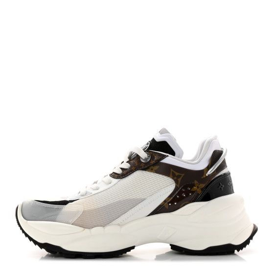 Monogram Calfskin Run 55 Sneakers 37.5 White | FASHIONPHILE (US)
