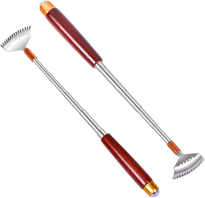Back Scratcher Extendable, 2 Pack Aznrszy Back Scratchers for Women Men Telescopic with Wood Hand... | Amazon (US)
