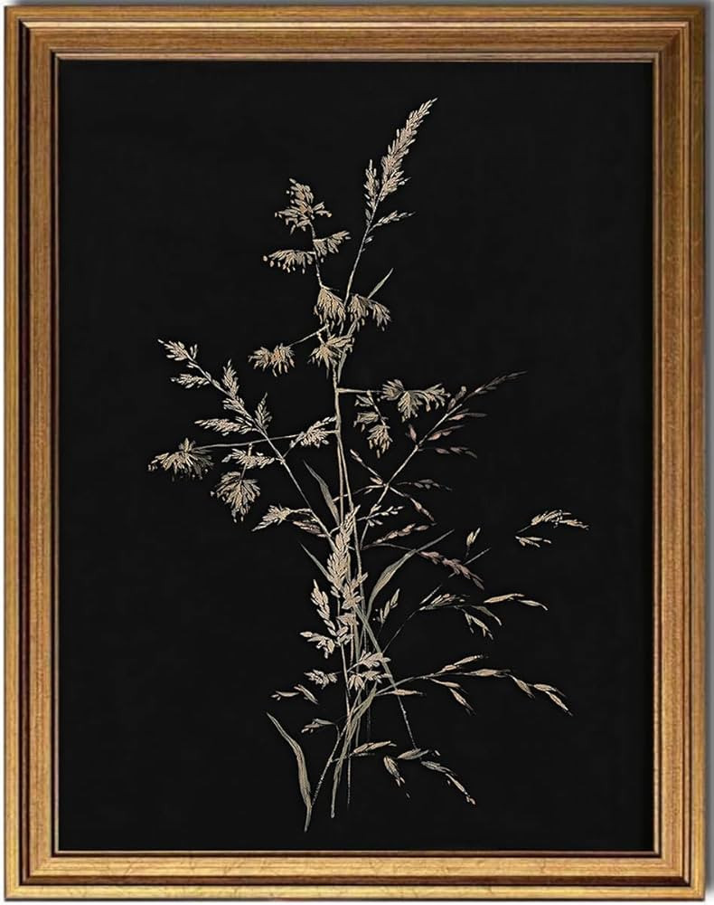 KBKBART Framed Canvas Wall Art, Vintage Wall Art Floral Botanical Canvas Painting Farmhouse Decor... | Amazon (US)