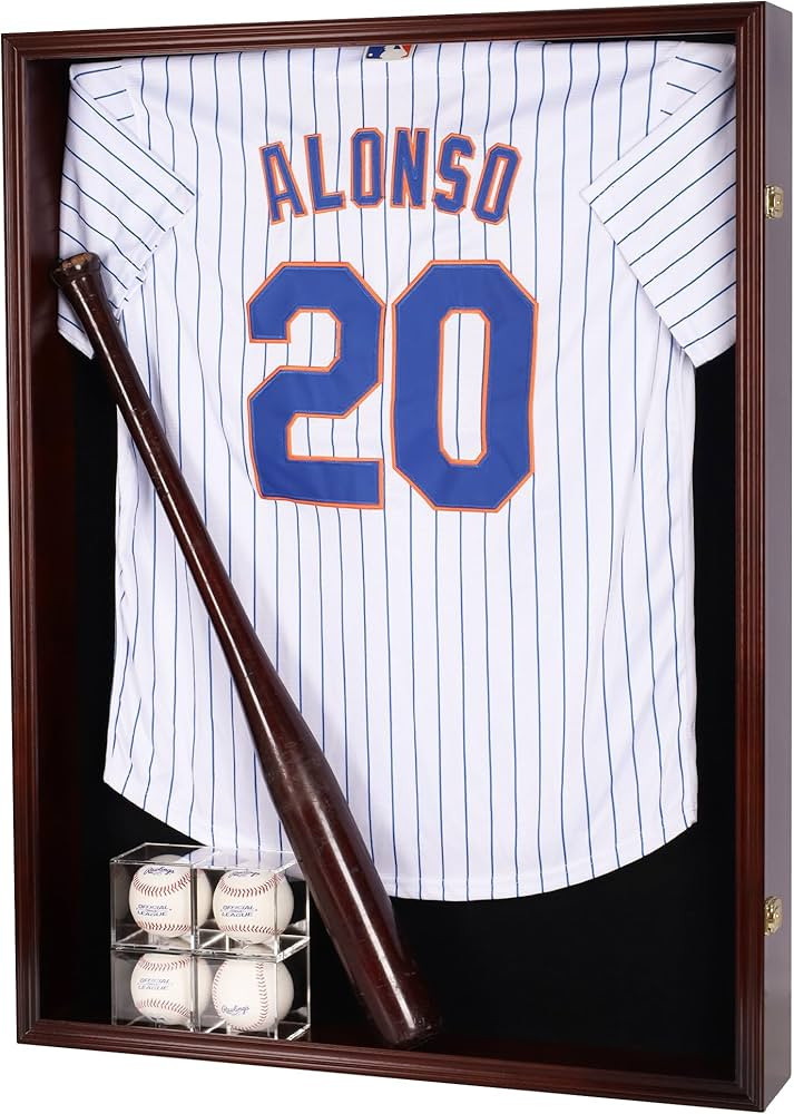 Large Jersey Display Case Frame Shadow Box to Display a XL Football Baseball Hockey Jersey, Milit... | Amazon (US)