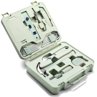 TINKR Modern 28-Piece Home Tool Kit with Tool Box and Phone Holder TNKR-PK-10-SG - The Home Depot | The Home Depot