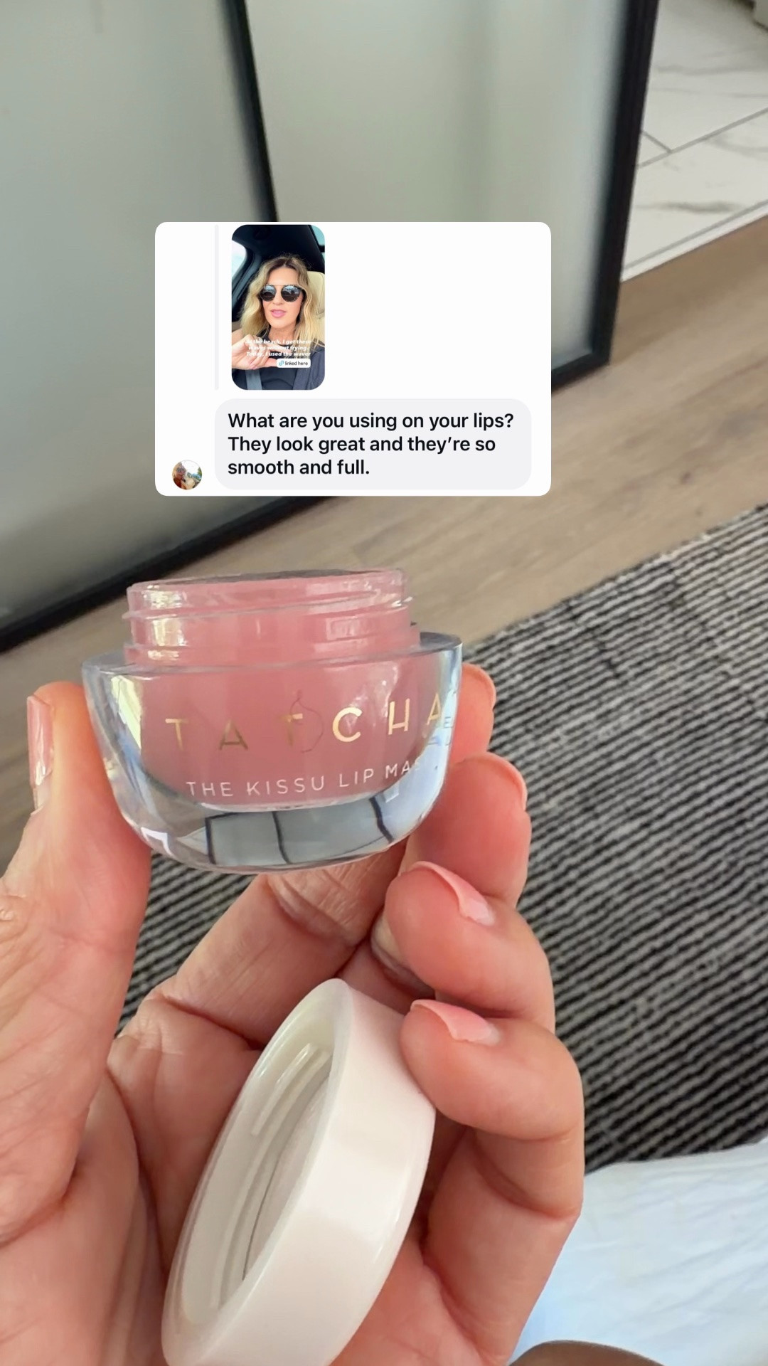 I won’t miss a night! I can’t fall asleep without my Tatcha lip mask! 
Also see highlights (med spa) for what treatment I love for natural hydration

#LTKOver40 #LTKBeauty