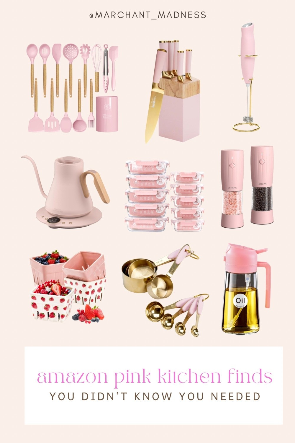 These aesthetic pink kitchen essentials from Amazon make everyday cooking and cleaning feel so much cuter. From silicone utensil sets to blush electric kettles, these are functional finds that double as decor. 

#LTKHome
