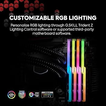G.SKILL Trident Z RGB Series DDR4 RAM (XMP) 32GB (2x16GB) 3600MT/s CL18-22-22-42 1.35V Intel AMD ... | Amazon (US)