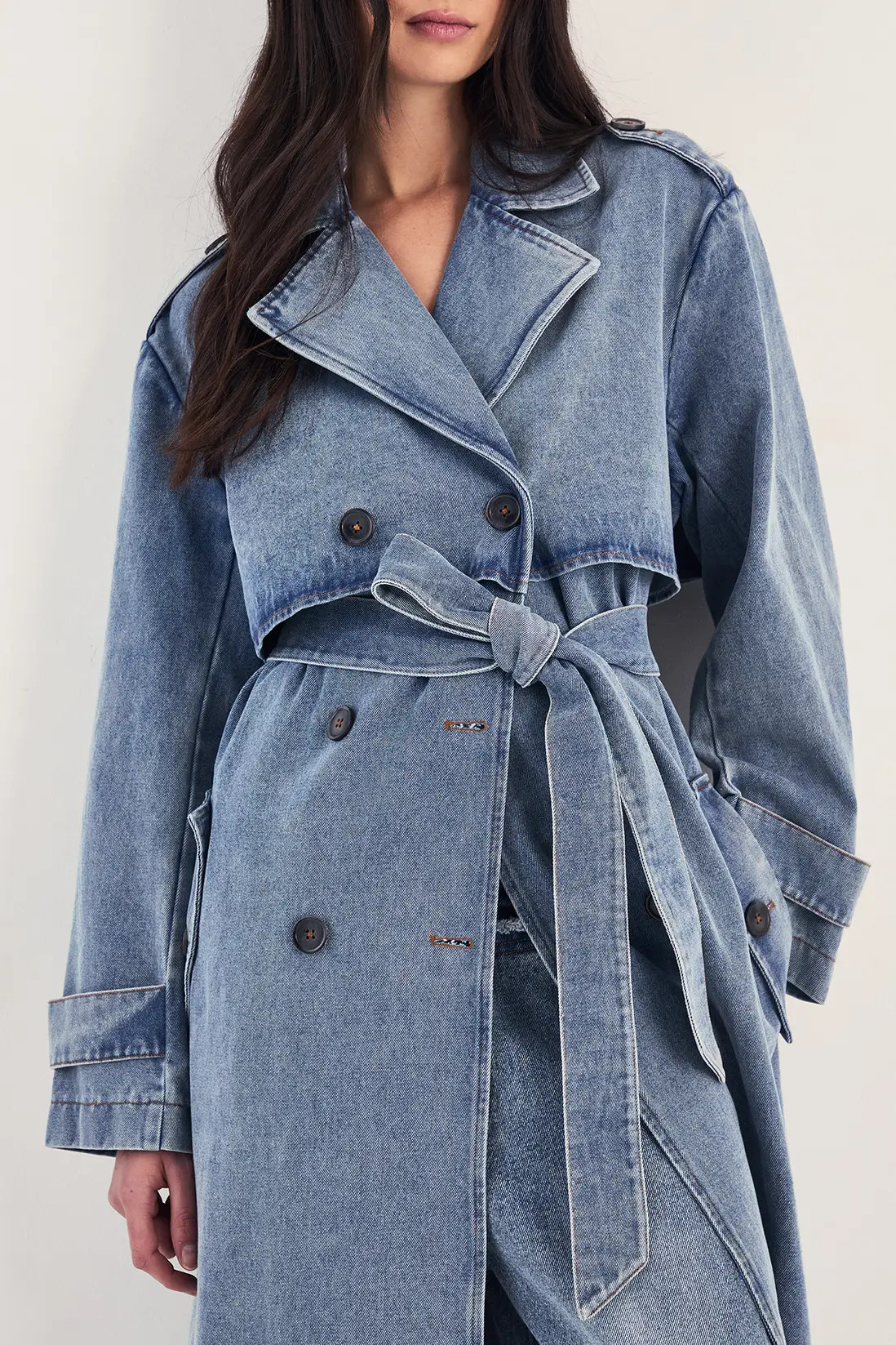 Indigo Denim Trench Coat | Nasty Gal | NastyGal UK