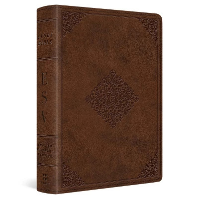 Study Bible-ESV-Personal Size Ornament Design - by  Esv Bibles (Leather Bound) | Target