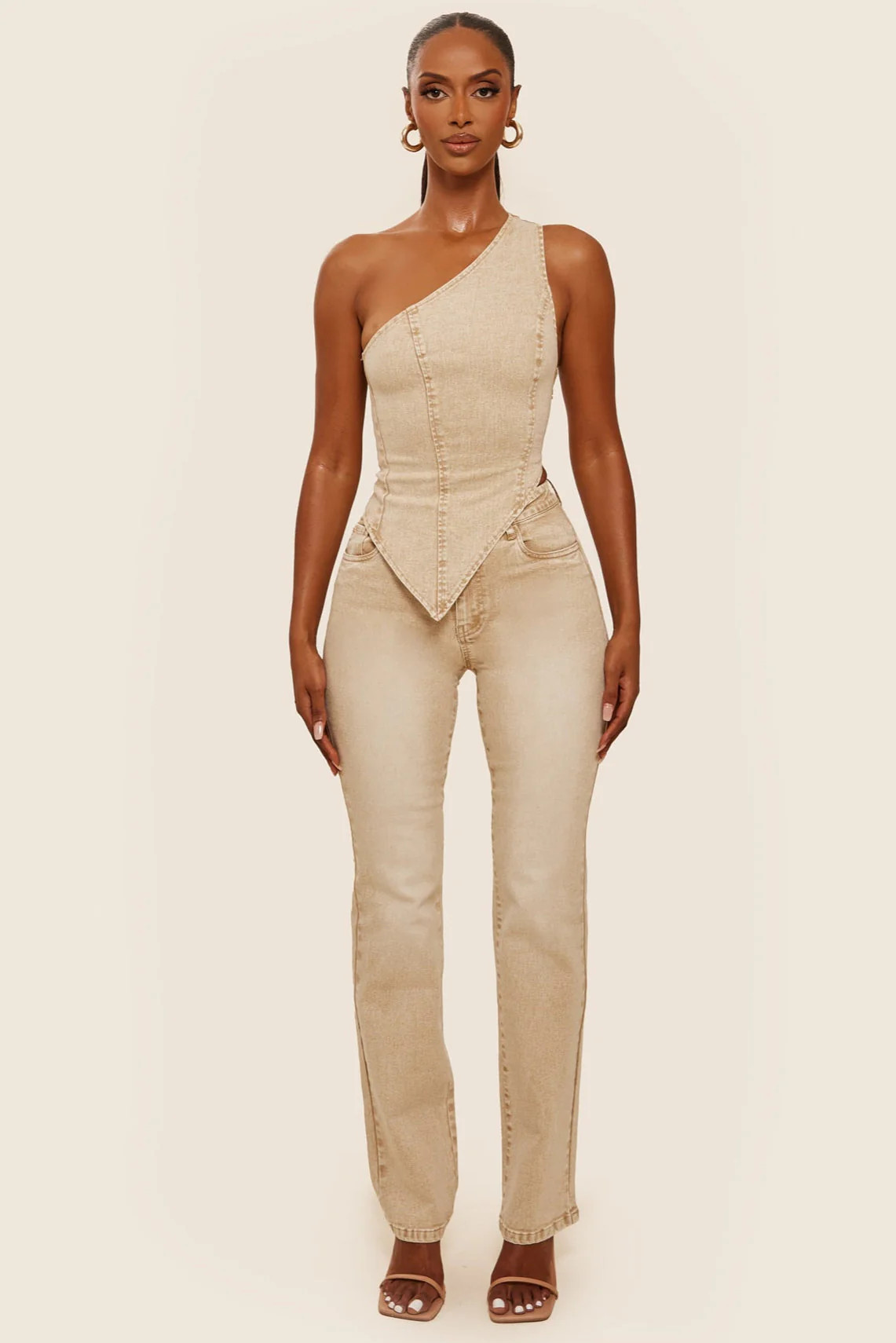 The Cindy Jeans in Brown Wash | Mars The Label