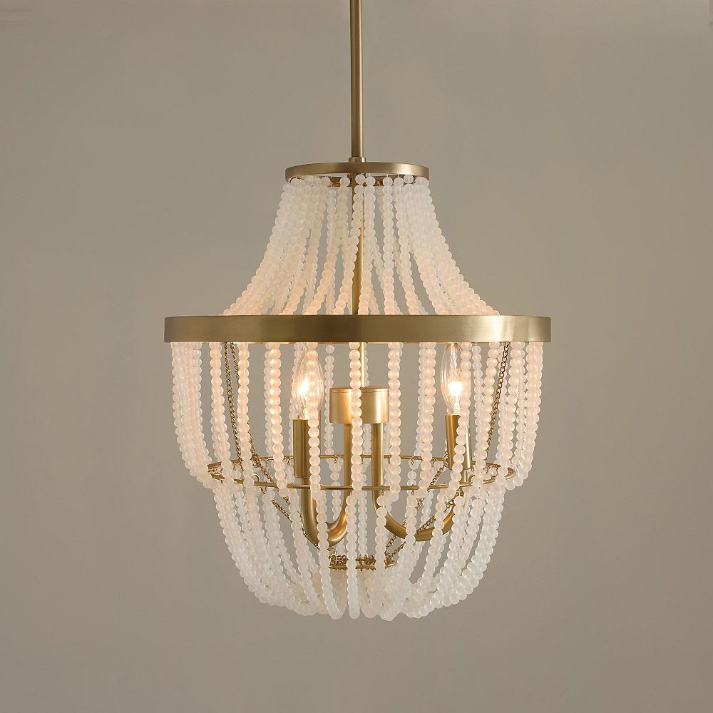 Frosted Glass Chandelier (16") | Pottery Barn Teen
