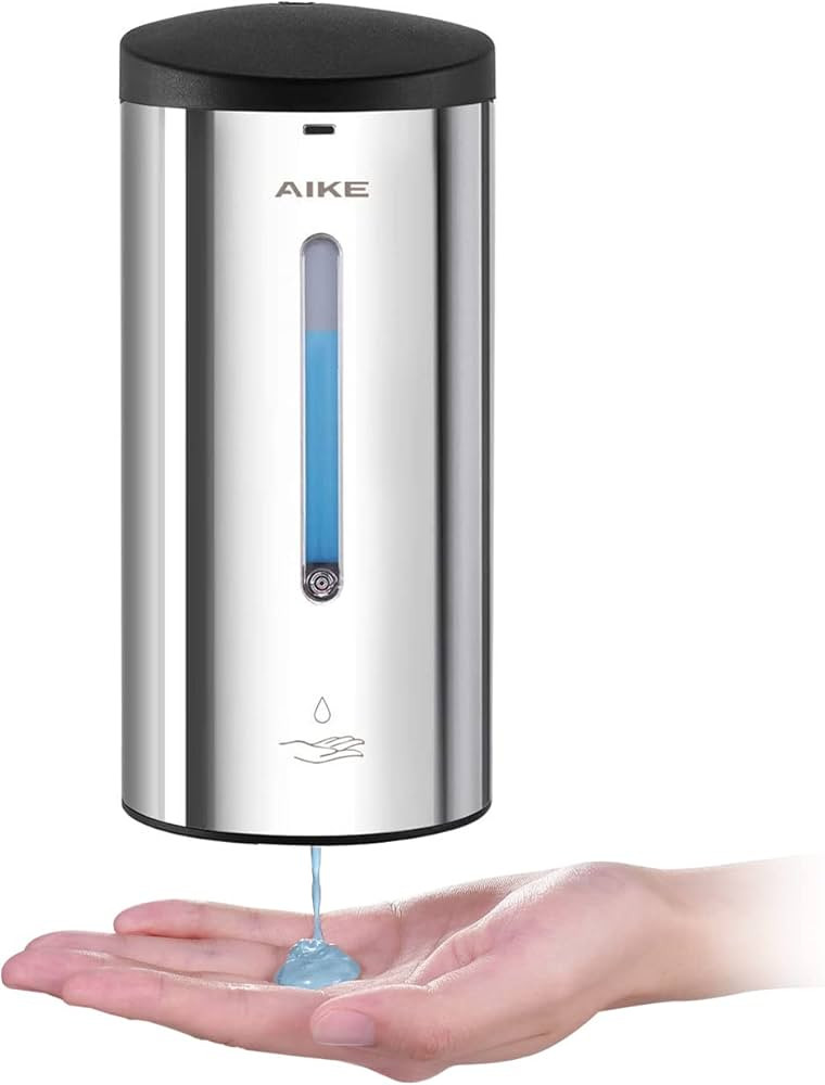 AIKE Automatic Soap Dispenser Touchless - Wall Mounted Commercial Dispenser Stainless Steel Cover Mo | Amazon (US)