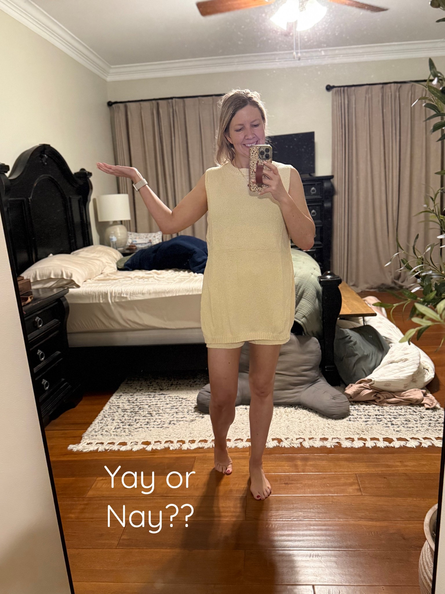 I ordered this adorable short set from Amazon but all I can see is a stick of butter on me! 🧈 😂 I think with the right accessories and shoes it will be a winner for summer! What do you think? 

#LTKSeasonal #LTKStyleTip #LTKOver40