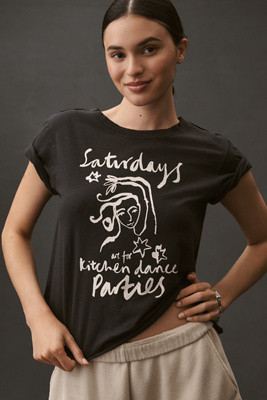 Olivia Sewell x Anthropologie Days of the Week Drinks Graphic Tee | Anthropologie (US)