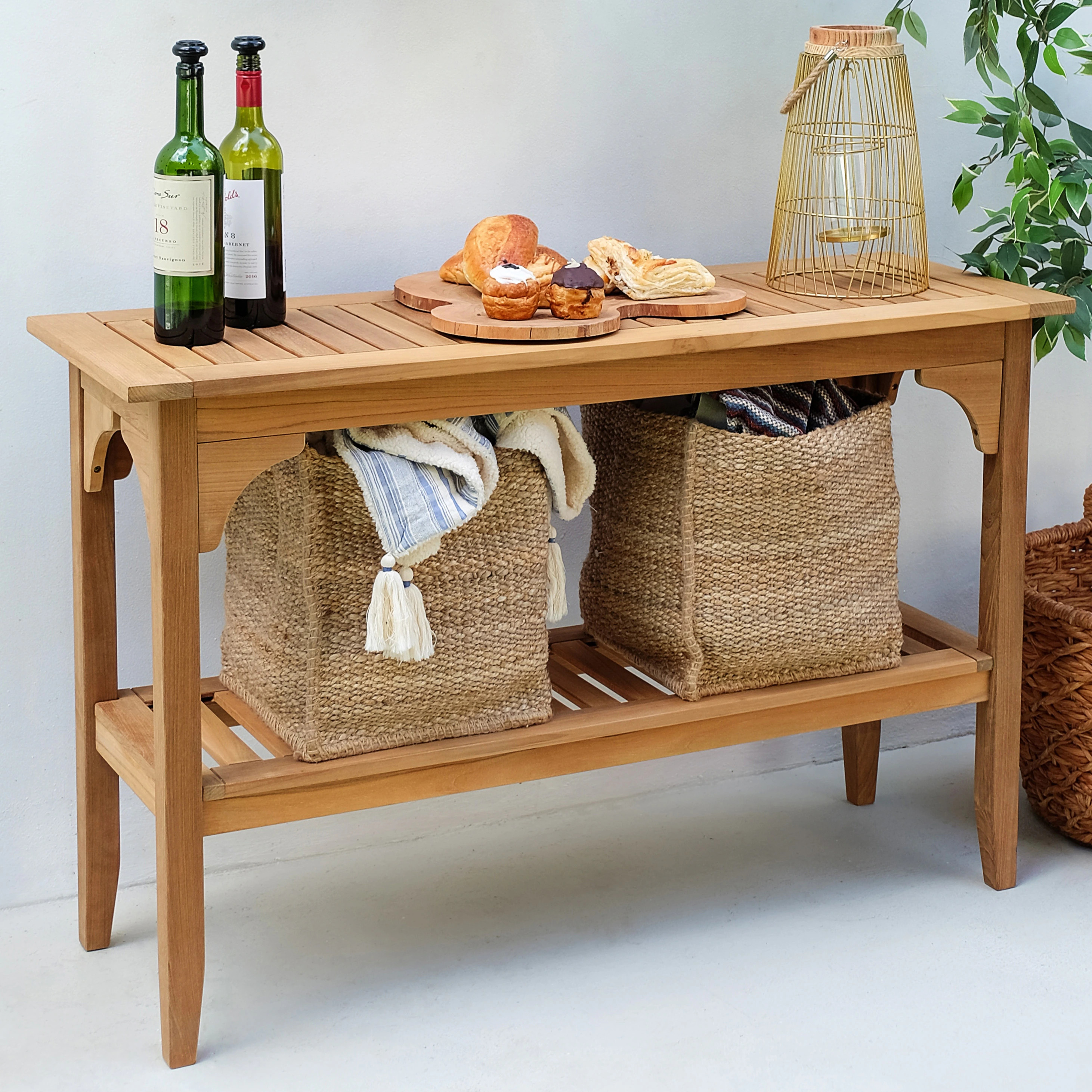 Cambridge Casual Leon Teak Outdoor Console Table - On Sale - Overstock - 18513009 | Overstock