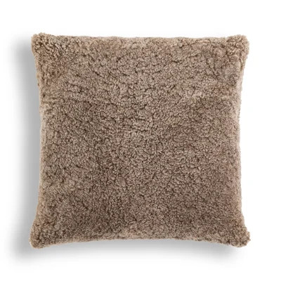 Toby Pillow-Taupe Shearling-20"X20 | Wayfair North America