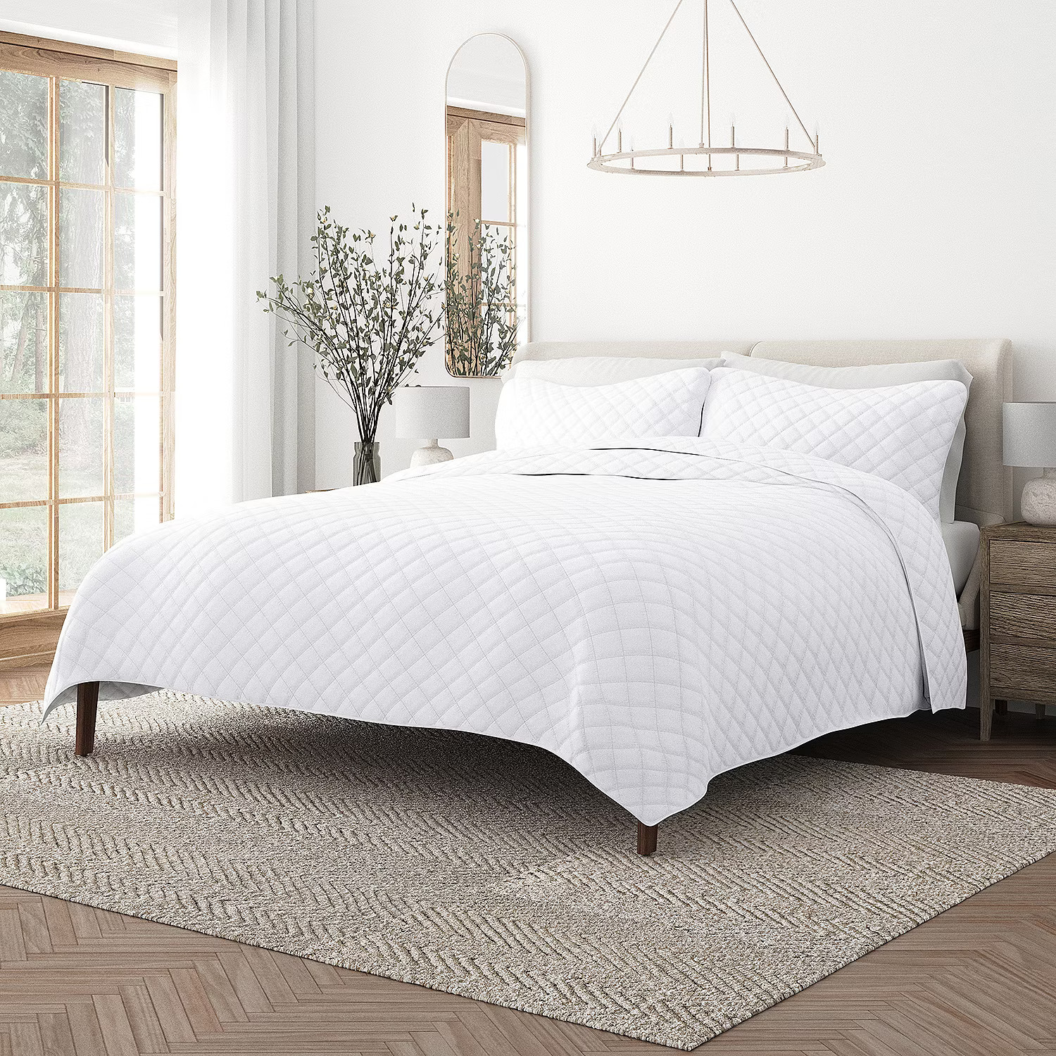 Casual Comfort Diamond Stitch Quilt Set | JCPenney