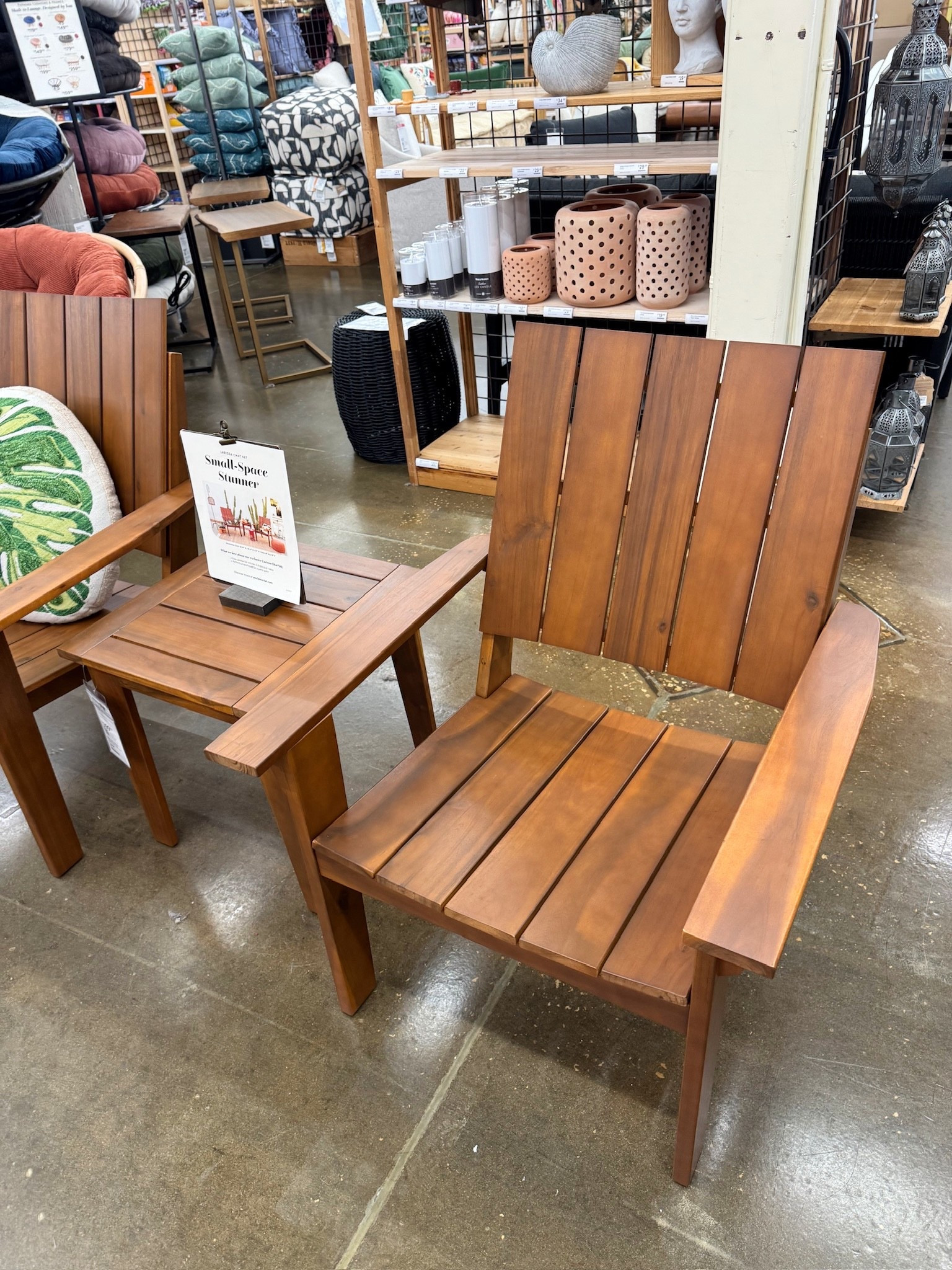 Loving the spring arrivals at World Market! This acacia wood 3 piece set is perfect for any outdoor space.

#LTKSeasonal #LTKHome #LTKSpringSale