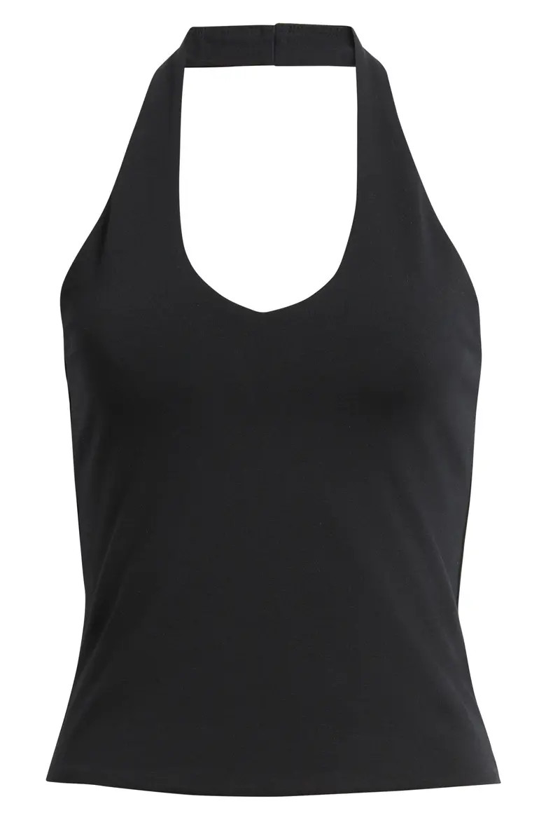 Stretch Cotton Halter Top (Women) | Nordstrom | Nordstrom