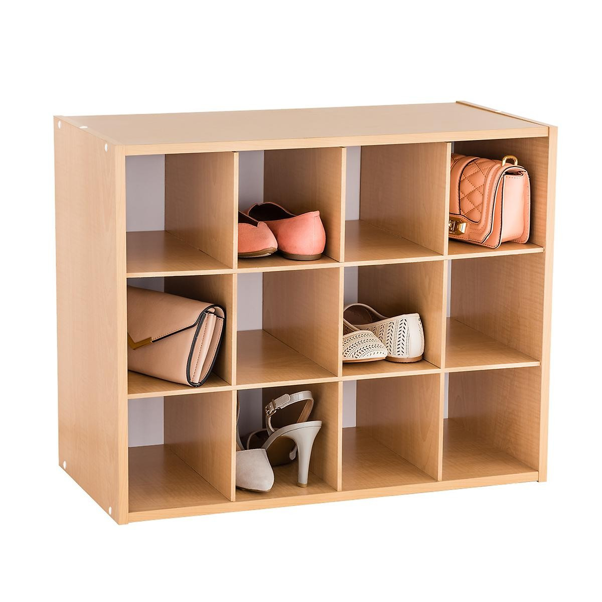 Natural 12-Pair Shoe Organizer | The Container Store