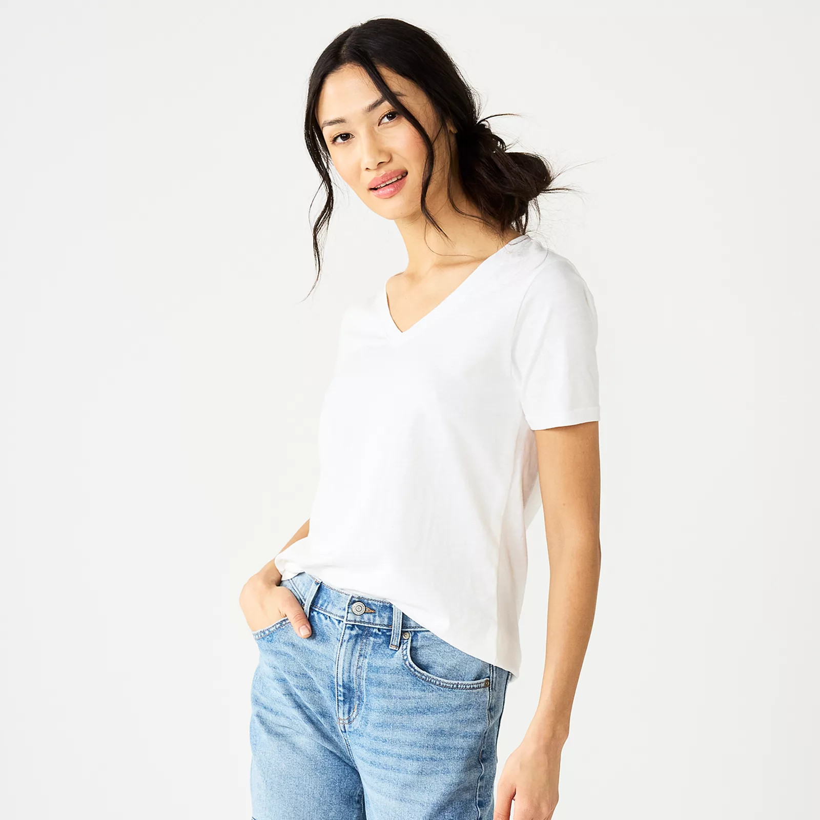 Women's Sonoma Goods For Life® Essential V-Neck Tee | Kohl's