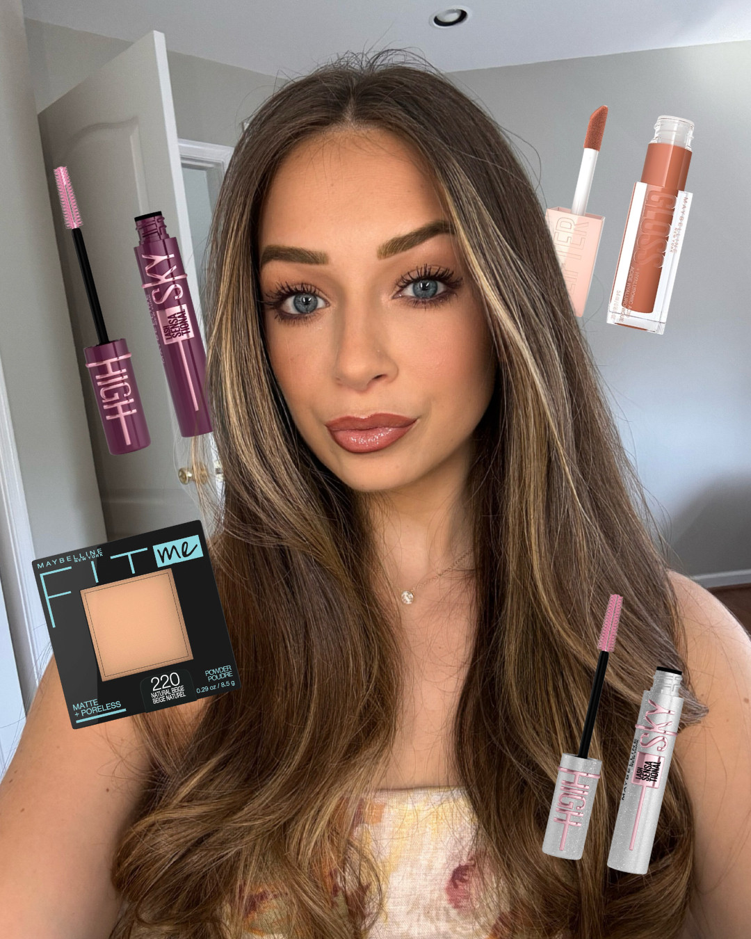#ad An everyday makeup look with Burgundy Mascara! All products linked in my LTK Shop! @shop.LTK #liketkit  https://liketk.it/649RW @Target @Maybelline @targetstyle  #TargetPartner #MaybellinePartner #Target  

 