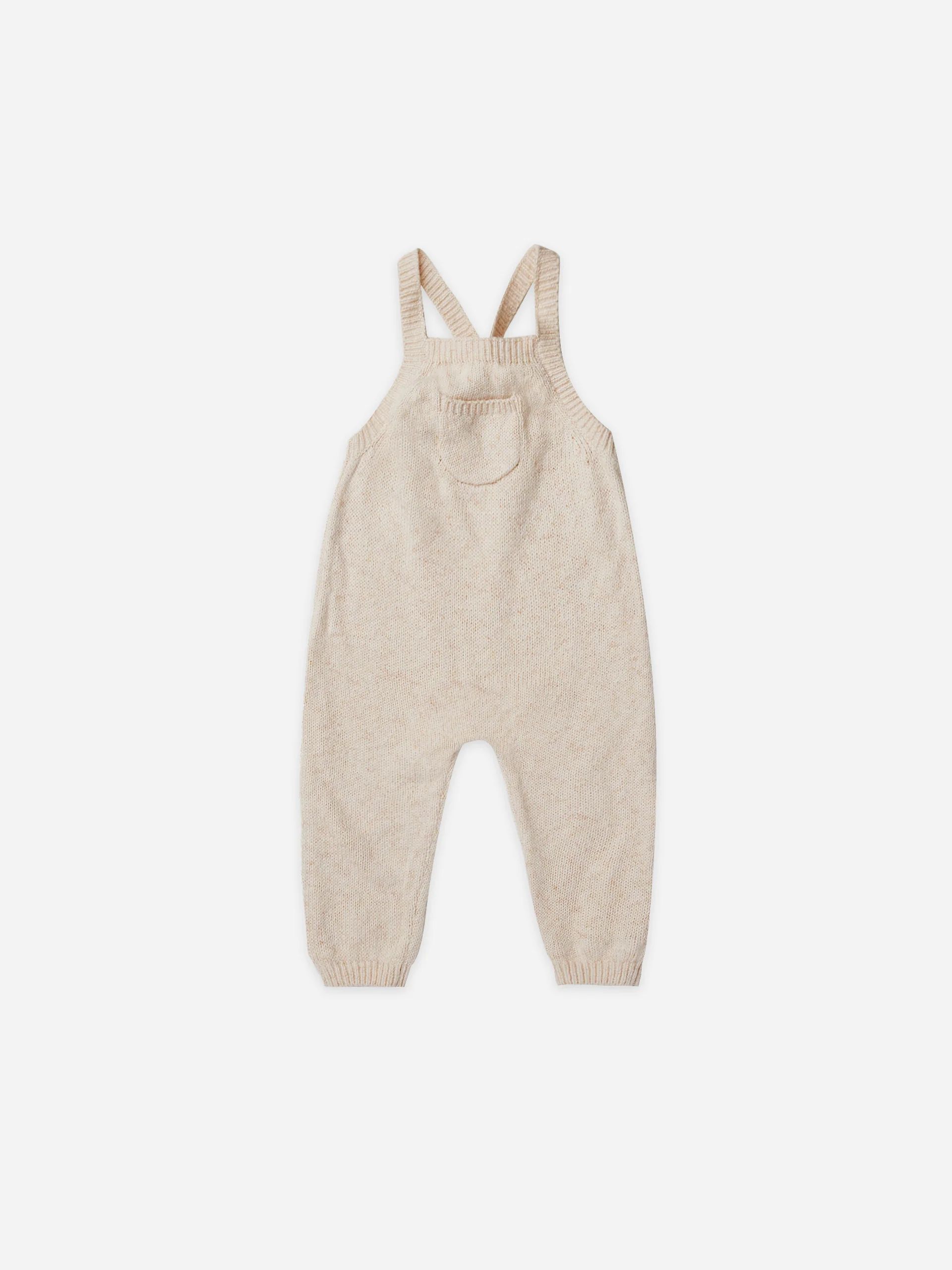knit overall | natural heather | Quincy Mae