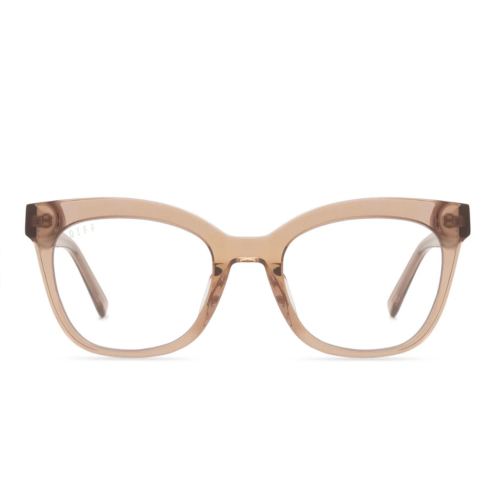 WINSTON - CAFÉ OLE + CLEAR GLASSES | DIFF Eyewear