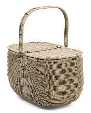 17x11.5in Rectangular Picnic Basket | Global Home | Marshalls | Marshalls