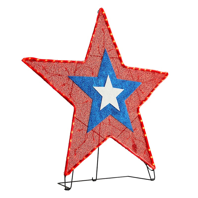 Red LED Star Light, 30" | At Home