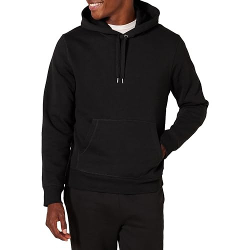 Amazon Essentials Men's Sweatshirt Hoodie, Black Heather, X-Small, Big & Tall Options Available | Amazon (US)