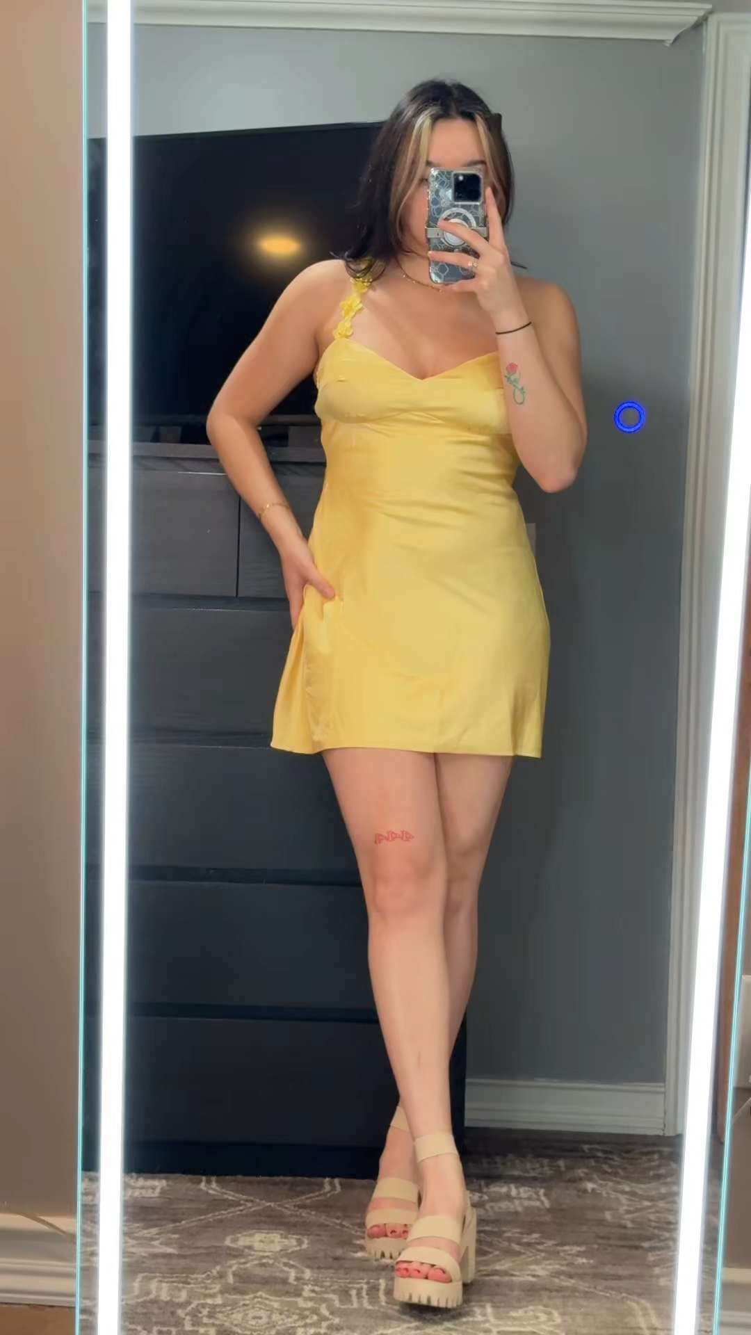 Yellow satin mini 💛

Such a pretty, minimal option for spring events.
The color is absolutely gorgeous and so easy to dress up ✨ 

 #LTKootd #LTKSeasonal #LTKWedding