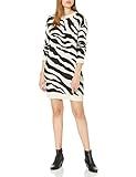 BB Dakota Junior's Life is Wild Zebra Sweater Dress, Vanilla, Extra Small | Amazon (US)