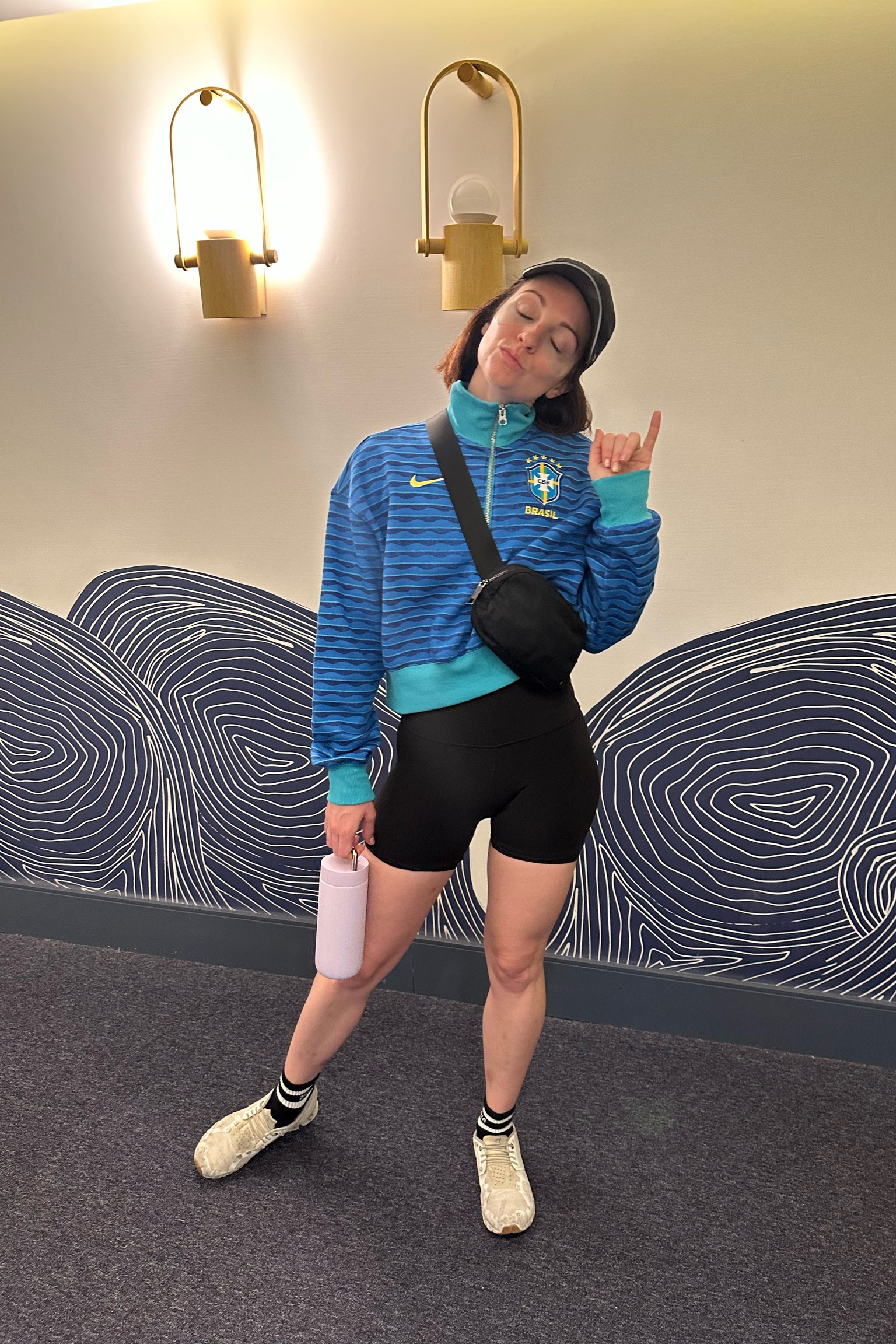 Mid 6-pack of shows on this Sunday morning. Eyepatches and all. 😂 

#runningshoes #comfy #brazil #LTKBrazil 

#LTKFitness #LTKTravel #LTKActive