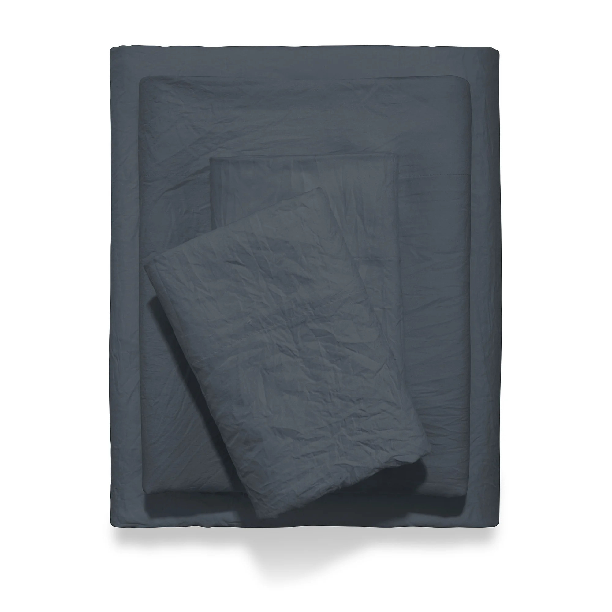 Mainstays Enzyme Washed Microfiber Bed Sheet Set, Grey Stone, Queen, 4 Pieces | Walmart (US)