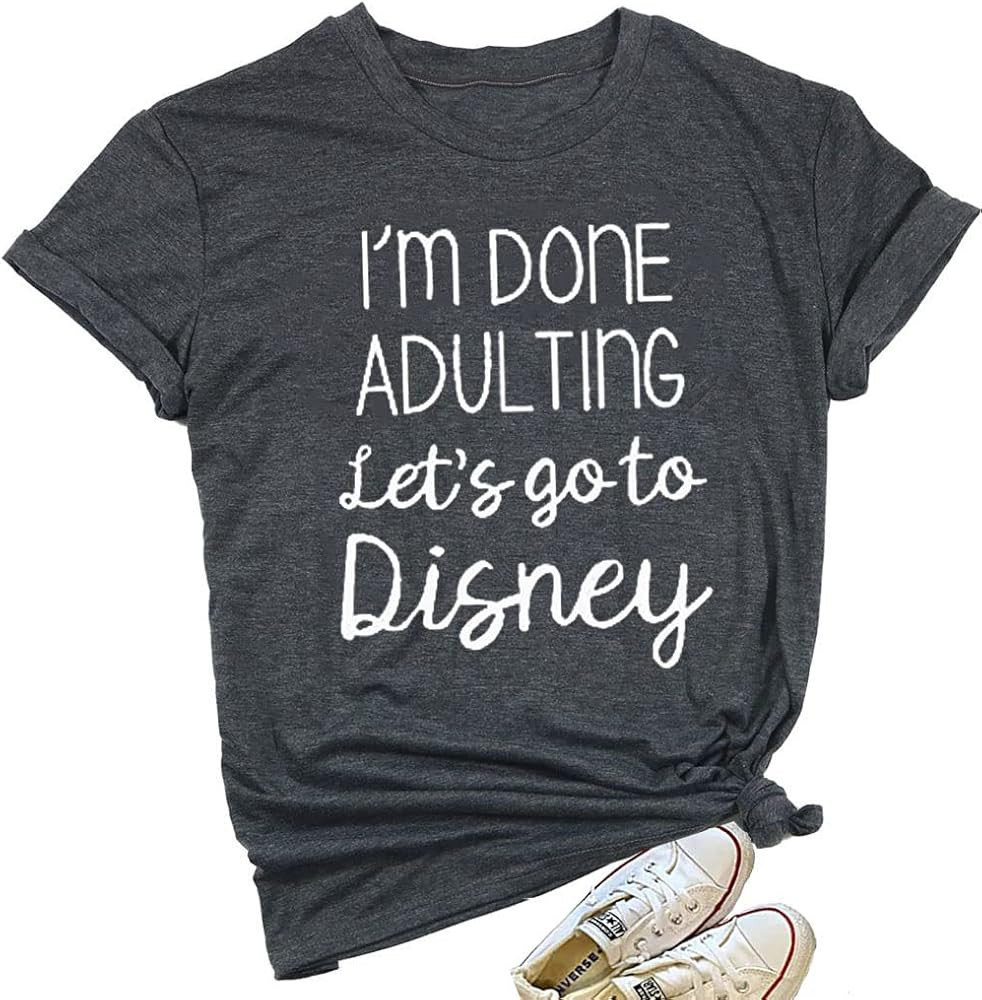 Holiday Cute Funny Shirt Women Letter Print Family Trip Tees Tops Vacation Graphic Casual Short Slee | Amazon (US)