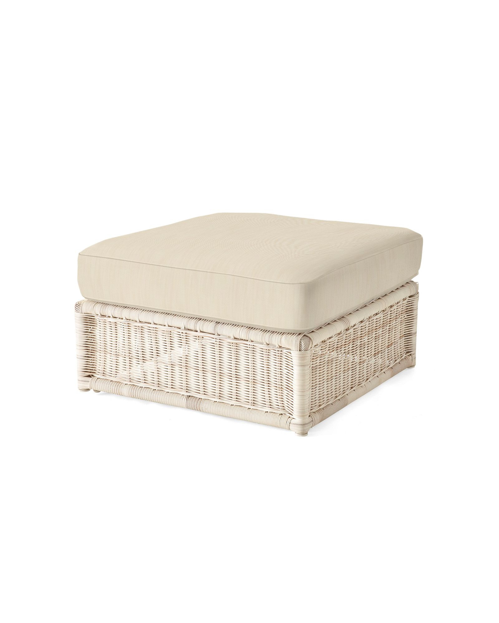 Pacifica Modular Ottoman - Driftwood | Serena and Lily