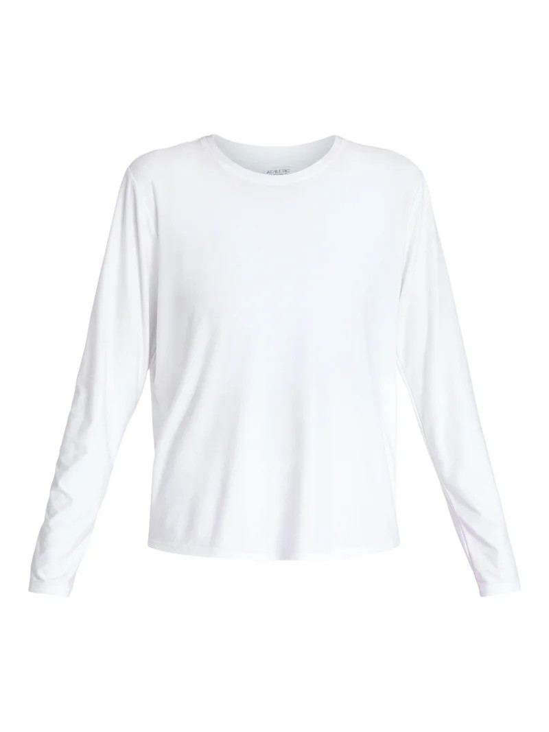 Athletic Works Women's ButterCore Tee with Long Sleeves, Sizes XS-XXXL | Walmart (US)