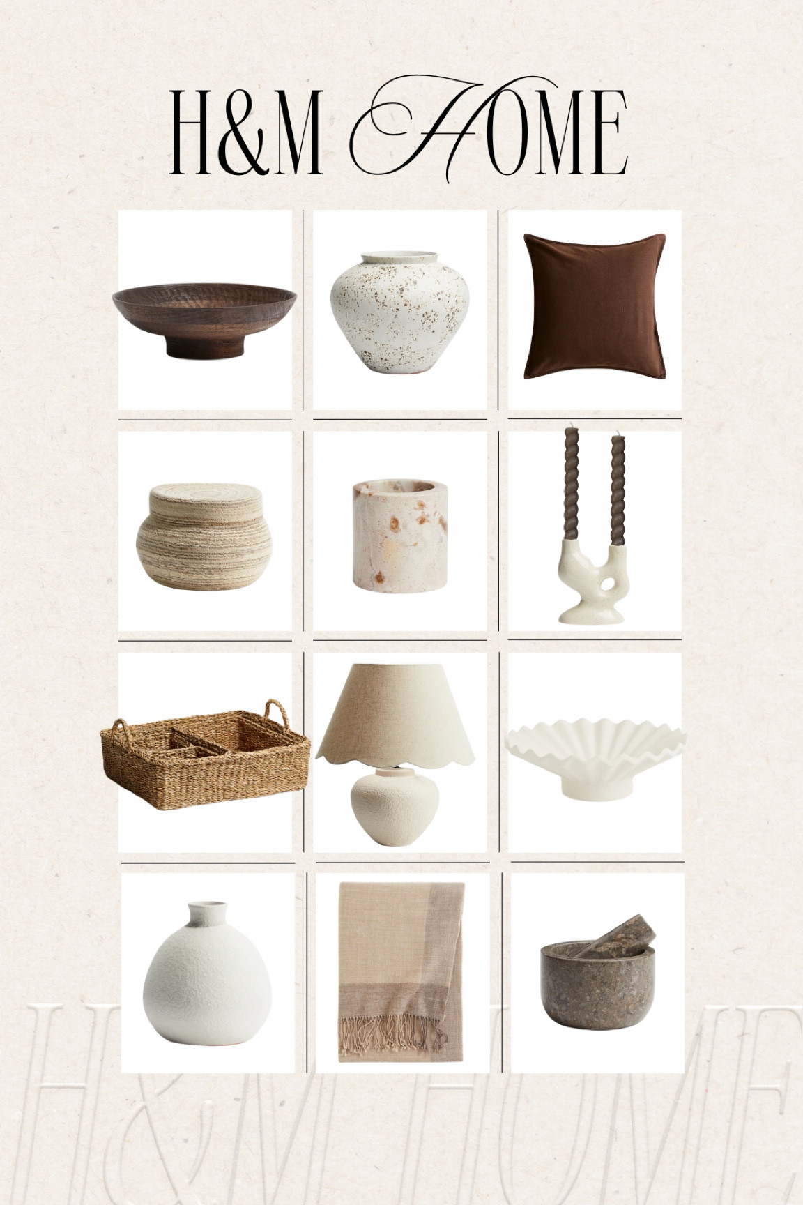 H&M home 〰️ neutral decor, organic modern decor, neutral home decor

#LTKHome #LTKFindsUnder50