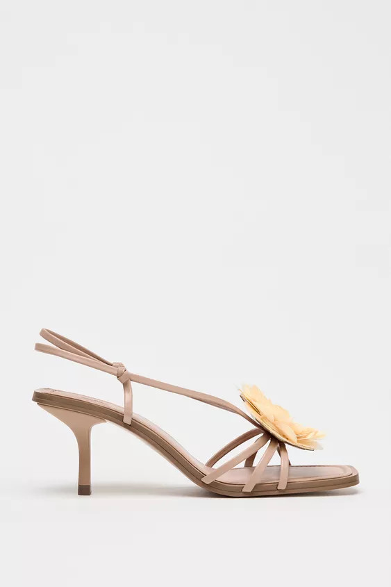 FLOWER HEELED SANDALS | Zara UK