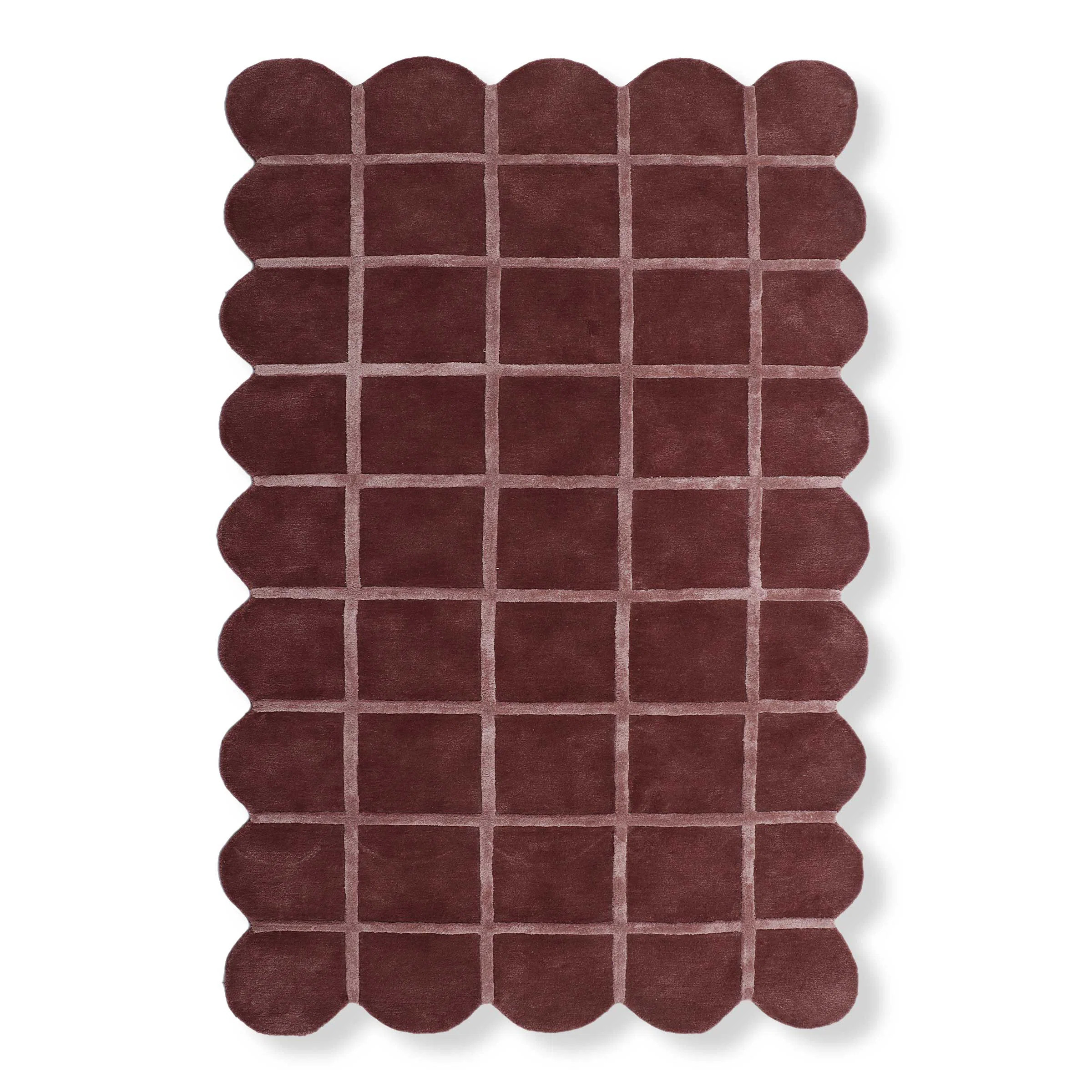 LOOMY Geometric Hand Tufted Area Rug in Red | Wayfair | Wayfair North America