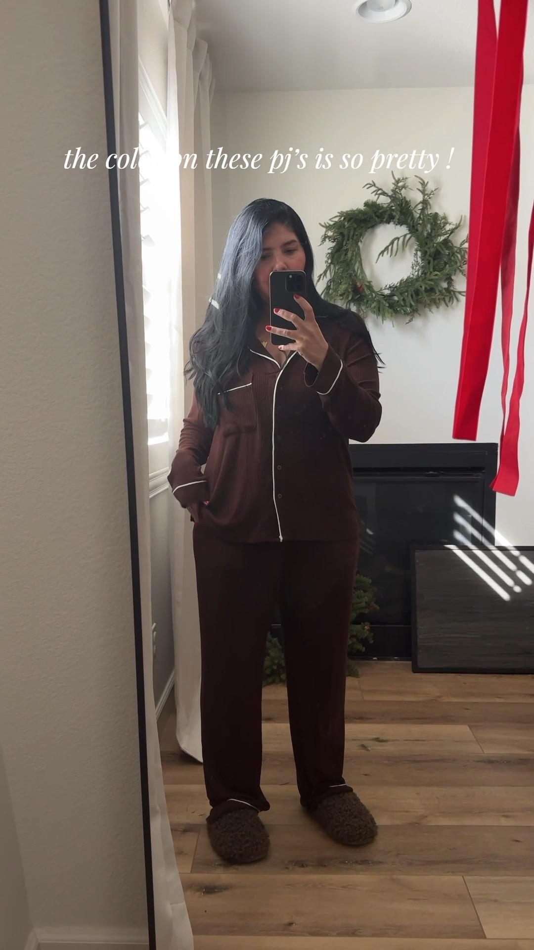 The color is so pretty on these pjs! Makes a great gift for a mother in law, sil, or yourself 😉. 

I’m wearing a large. If in between sizes size up. Also, comes in grey, pink and a light cream color.

+ linked some Christmas pjs too 😘


#LTKFindsUnder50 #LTKGiftGuide #LTKHoliday