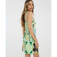 River Island Womens Green Premium Embellished Mini Shift Dress | River Island UK & IE