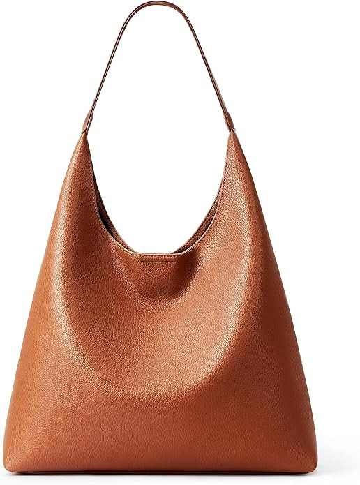 KALIDI Slouchy Hobo Bag Vegan Leather Suede Tote Bag Women Weekender Shoulder for Casual Travel P... | Amazon (US)