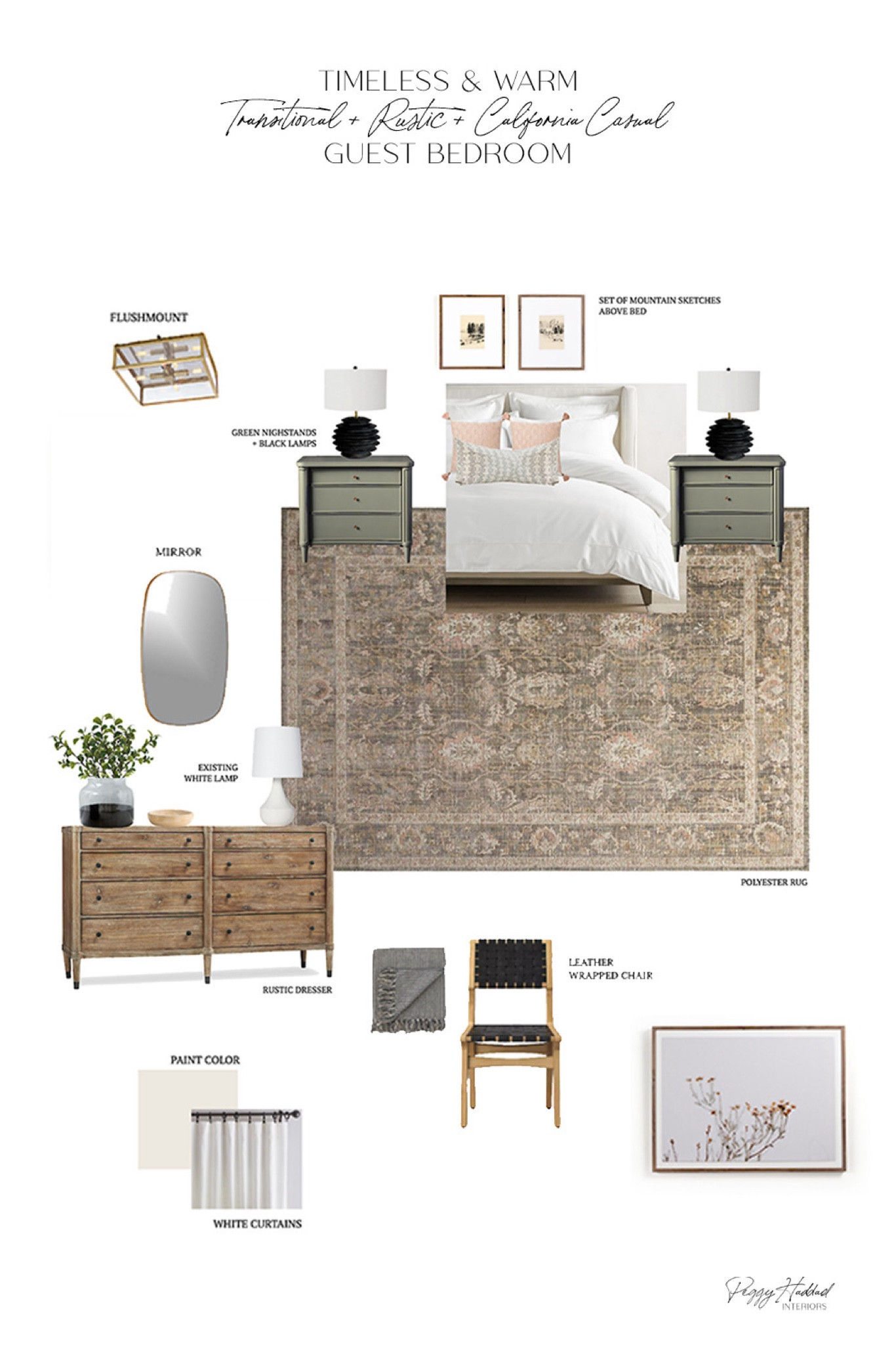 Use code PEGGYH15 for 15% off all full price Scout & Nimble items | Creating a guest bedroom that feels like a cozy retreat? This Transitional Rustic Cottage design is all about warm layers, soft textures, and timeless pieces that make visitors feel right at home. Think neutral bedding, charming wood furniture, and inviting lighting—all linked here so you can Shop the Look! 

#LTKHome