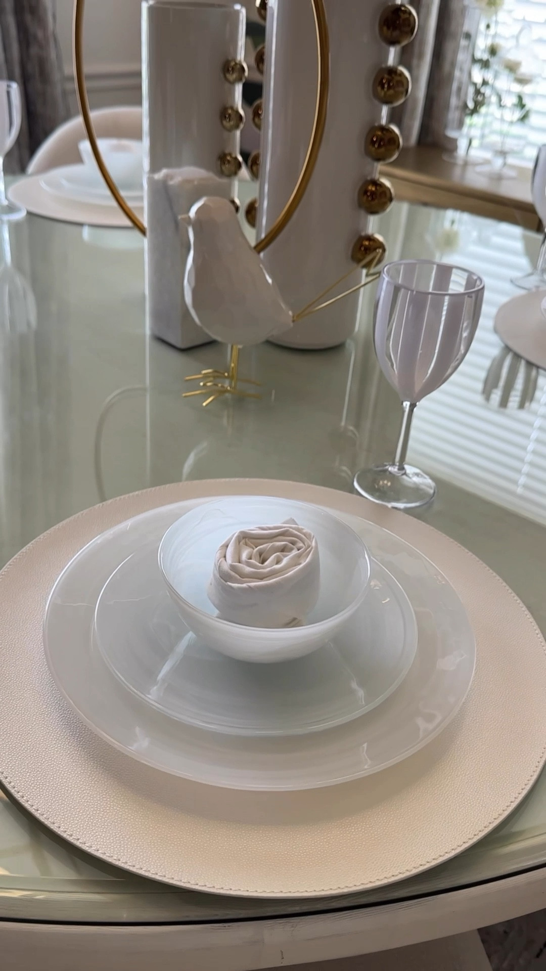 Hey everyone! 🎉 Join me as I unbox this stunning 12-piece alabaster dinner set, a lovely gift from @Mariposa  I went with the classic white color, featuring this beautiful swirl glass pattern crafted by European artisans. Check out the link for more. 🌟 Let's set the table together! This set is not only modern and elegant but also dishwasher safe, making it perfect for any occasion and season. 🍽️✨ 10% off your first order at mariposa.com with email sign-up
@Shop.LTK #liketkit liketk.it/uniquedbysherita 

#LTKSeasonal #LTKHome #LTKStyleTip